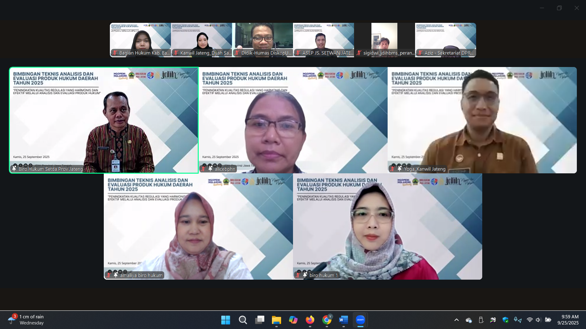 Bimbingan Teknis Analisis dan Evaluasi Peraturan Daerah Tahun 2025